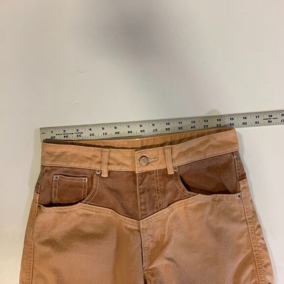 Urban Outfitters BDG Skater Girl Denim in Seamed Sand Jean Shorts SIze 24 - Picture 12 of 15